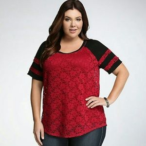 Torrid Lace Football Top